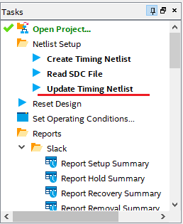 update Timing Netlist